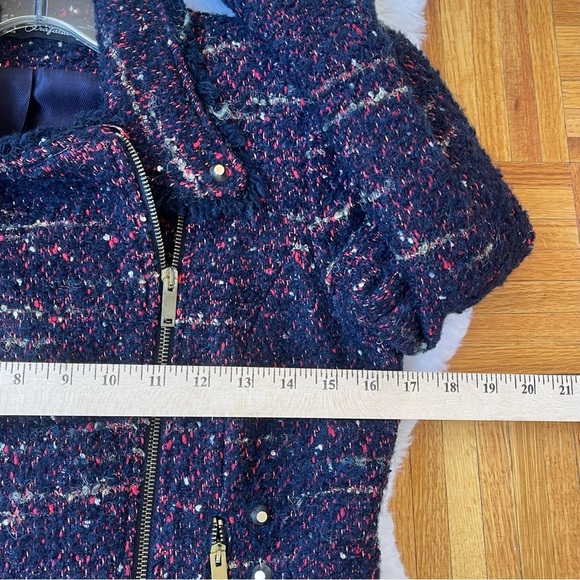 ZARA tweed chopped jacket size Medium - Picture 10 of 11